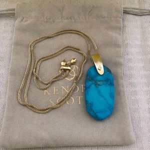 Kendra Scott Inez Gold Long Pendant Necklace